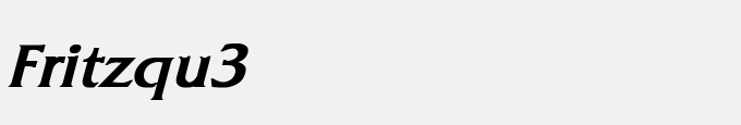 Fritz Quadrata Bold Italic