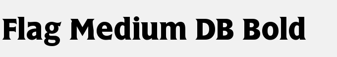 Flag Medium DB Bold