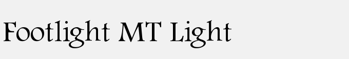 Footlight MT Light