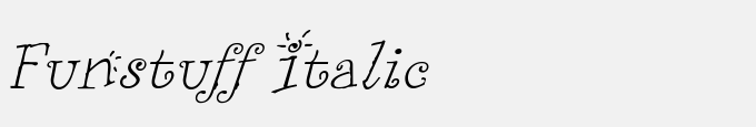 Funstuff Italic