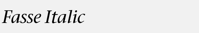 Fasse Italic
