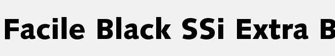 Facile Black SSi Extra Bold