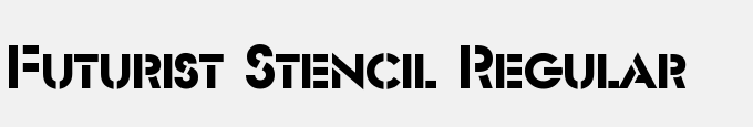 Futurist Stencil Regular
