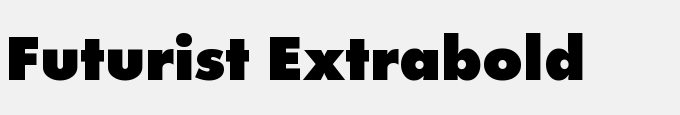 Futurist Extrabold Regular