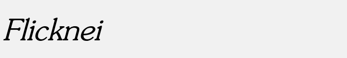 Flickner Italic