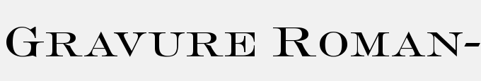 Gravure Roman-Regular DB