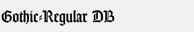 Gothic-Regular DB
