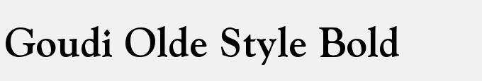 Goudi Olde Style Bold