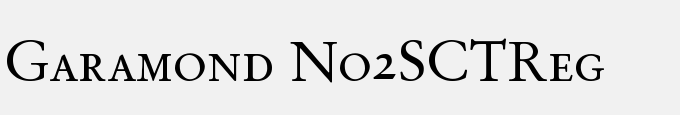 Garamond No2SCTReg