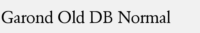 Garond Old DB Normal