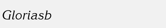 Gloria-Semi Bold-Italic