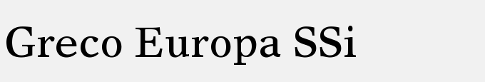 Greco Europa SSi