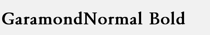Garamond-Normal Bold