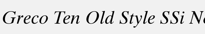Greco Ten Old Style SSi Normal