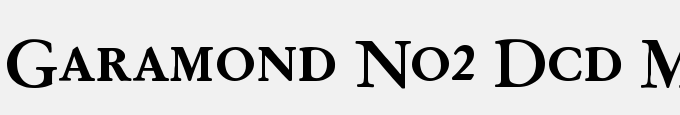 Garamond No2DCDMed