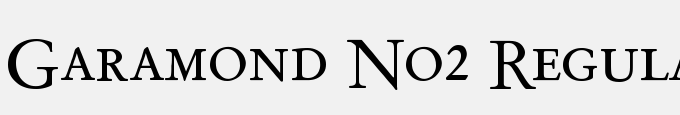 Garamond No2 Regular