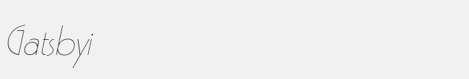 Gatsby Italic