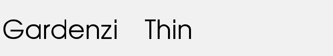 Gardenzi - Thin