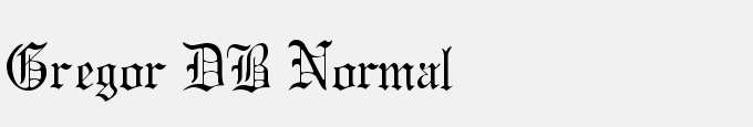Gregor DB Normal