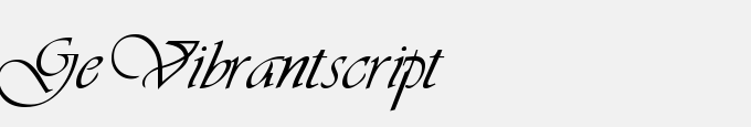 GE Vibrant Script