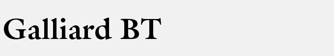 Galliard Bold BT
