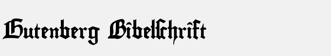 Gutenberg Bibelschrift
