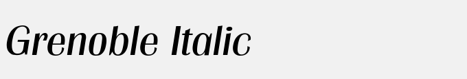 Grenoble Italic