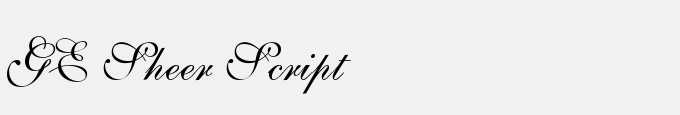 GE Sheer Script