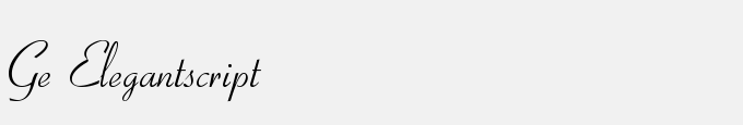 GE Elegant Script