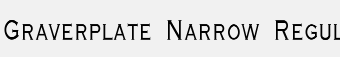 Graverplate Narrow Regular