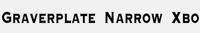 Graverplate Narrow Xbold Regular