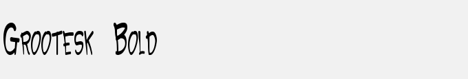 Grootesk Bold