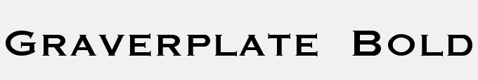 Graverplate Bold