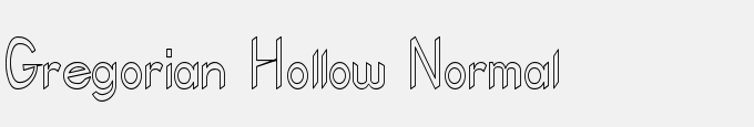 Gregorian Hollow Normal