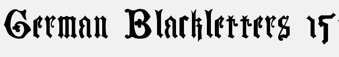German Blackletters, 15th C.