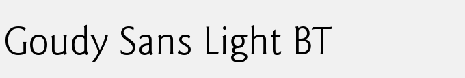 Goudy Sans Light BT
