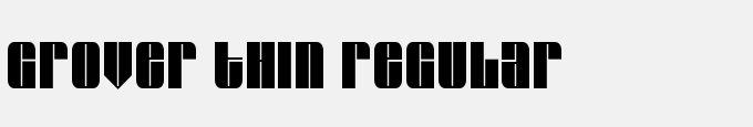 Grover Thin Regular