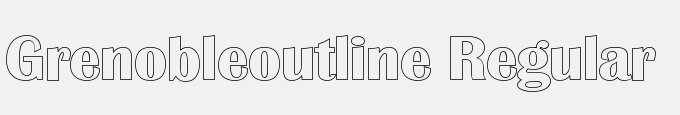 Grenoble Outline Regular