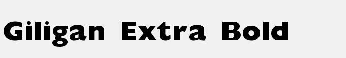 Giligan Extra Bold