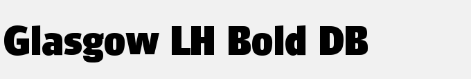 Glasgow LH Bold DB
