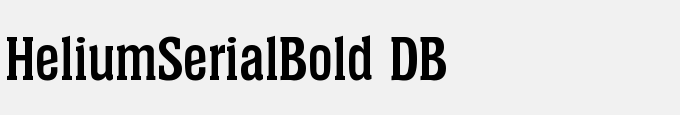 Helium-Serial-Bold DB