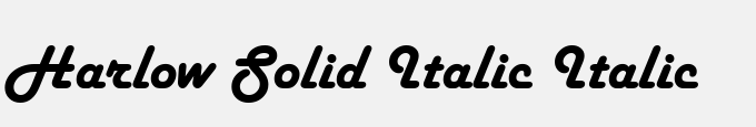 Harlow Solid Italic Italic