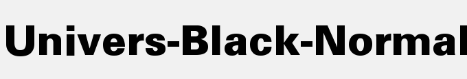 Univers-Black-Normal