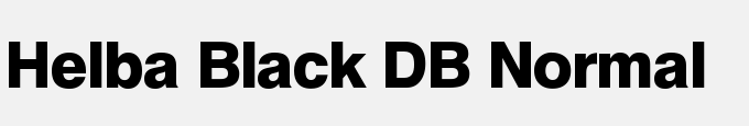 Helba Black DB Normal