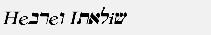 Hebrew Italic