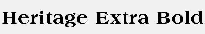 Heritage Extra Bold