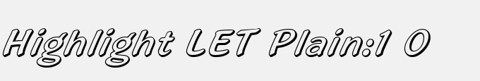Highlight LET Plain:1.0