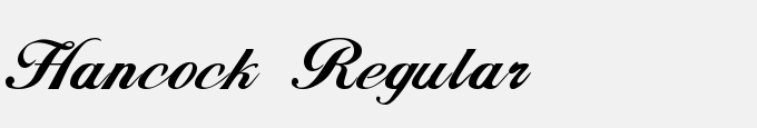 Hancock Regular