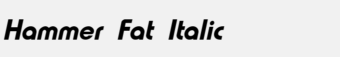Hammer Fat Italic
