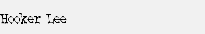 Hooker Lee